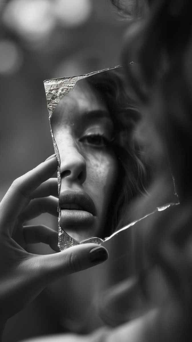 Black-and-white portrait of a woman, chosen by the author for her story about toxic relationships